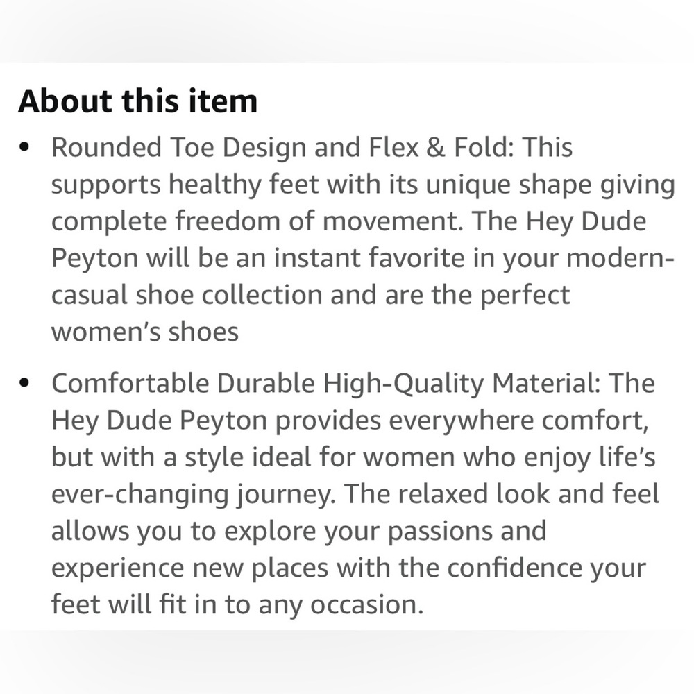 Hey Dude women’s Peyton shoes - Picture 10 of 10